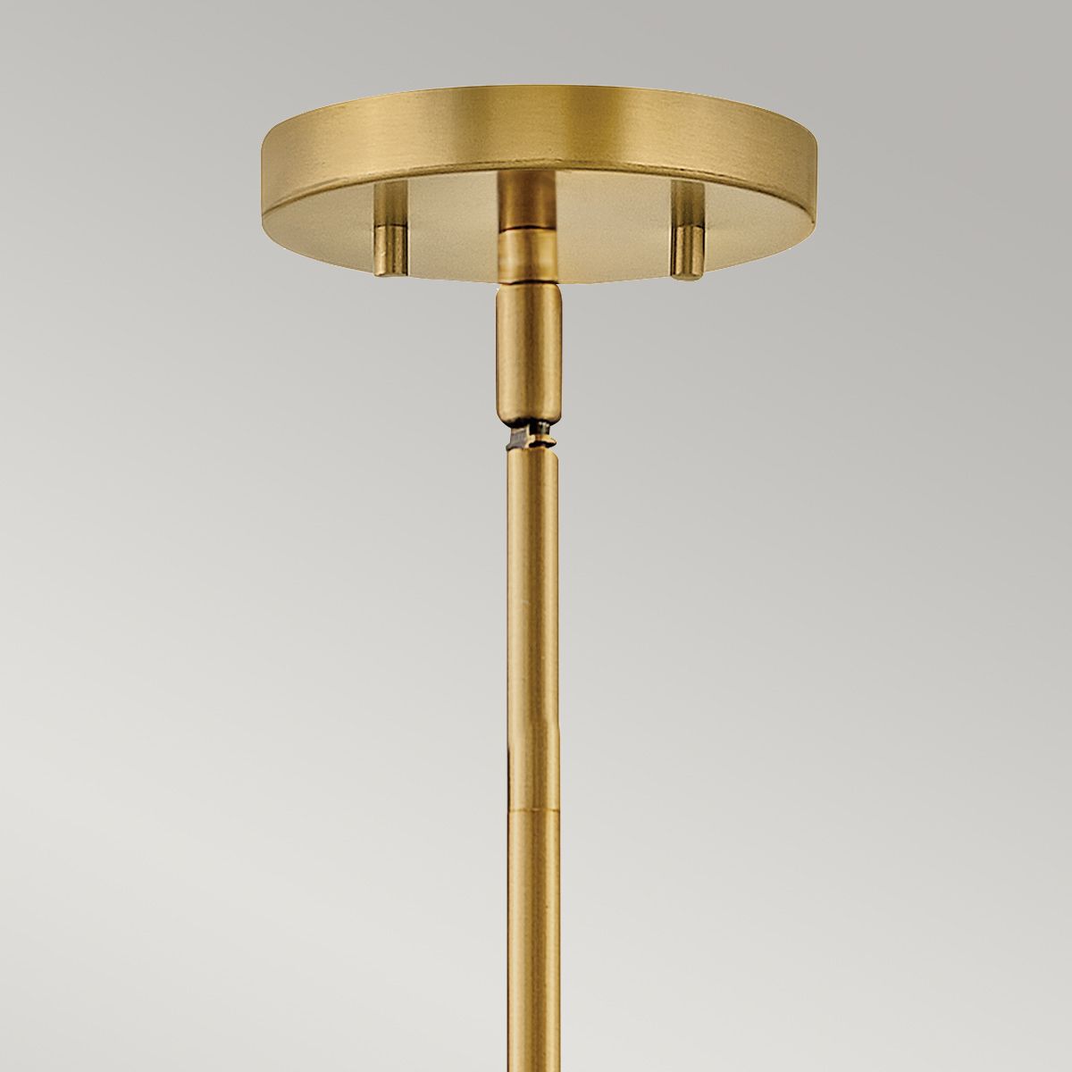 Hinkley Duo Mount Pendant/Semi-Flush from the Graham range. Graham 3 Light Duo Mount - Lacquered Brass – SKU HK-GRAHAM-M-LCB