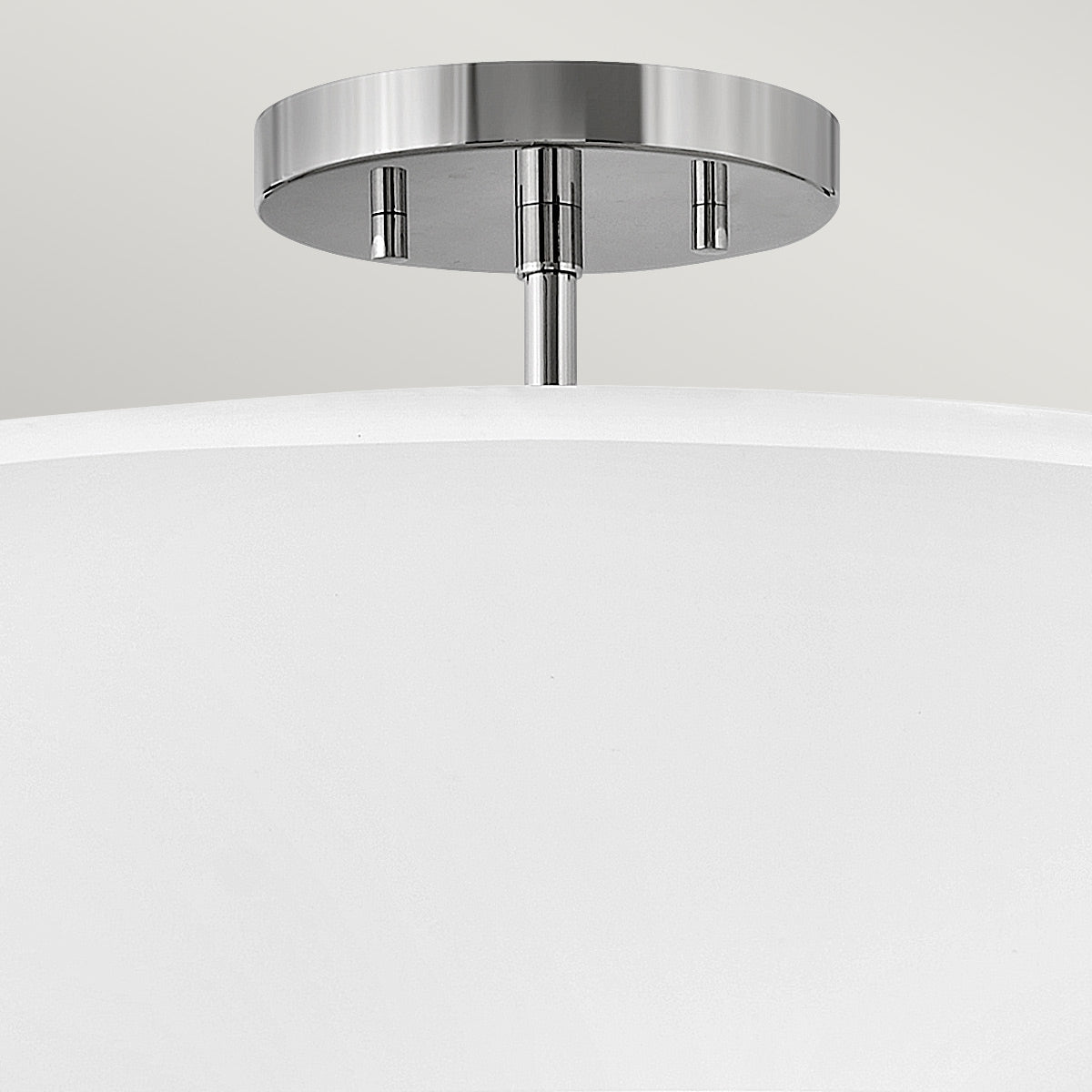 Hinkley Duo Mount Pendant/Semi-Flush from the Graham range. Graham 3 Light  Duo Mount  - Polished Nickel Product Code = HK-GRAHAM-M-PN