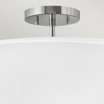 Hinkley Duo Mount Pendant/Semi-Flush from the Graham range. Graham 3 Light  Duo Mount  - Polished Nickel Product Code = HK-GRAHAM-M-PN