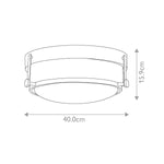 Hinkley Ceiling Flush from the Harper range. Harper 3 Light Flush – SKU HK-HARPER-F-HB-CS