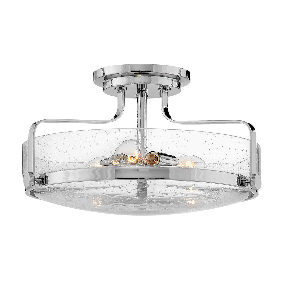 Hinkley Ceiling Semi-Flush from the Harper range. Harper 3 Light Medium Semi-Flush Product Code = HK-HARPER-SFM-CM-CS