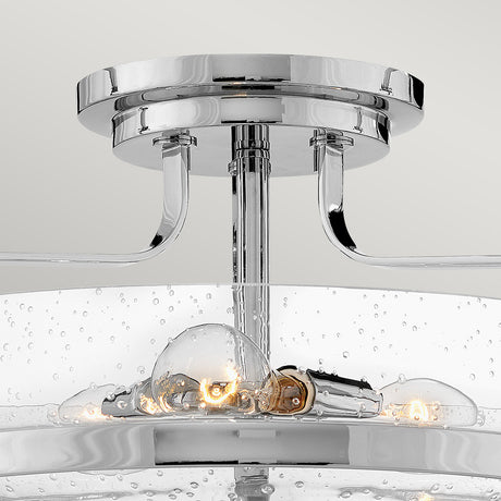 Hinkley Ceiling Semi-Flush from the Harper range. Harper 3 Light Medium Semi-Flush Product Code = HK-HARPER-SFM-CM-CS