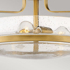 Hinkley Ceiling Semi-Flush from the Harper range. Harper 3 Light Medium Semi-Flush Product Code = HK-HARPER-SFM-HB-CS
