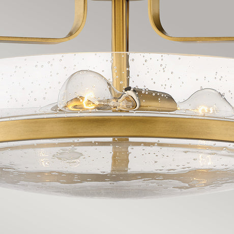 Hinkley Ceiling Semi-Flush from the Harper range. Harper 3 Light Medium Semi-Flush Product Code = HK-HARPER-SFM-HB-CS
