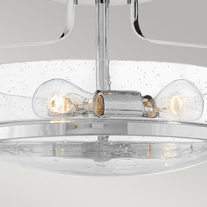 Hinkley Ceiling Semi-Flush from the Harper range. Harper 3 Light Small Semi-Flush Product Code = HK-HARPER-SFS-CM-CS