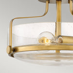 Hinkley Ceiling Semi-Flush from the Harper range. Harper 3 Light Small Semi-Flush Product Code = HK-HARPER-SFS-HB-CS