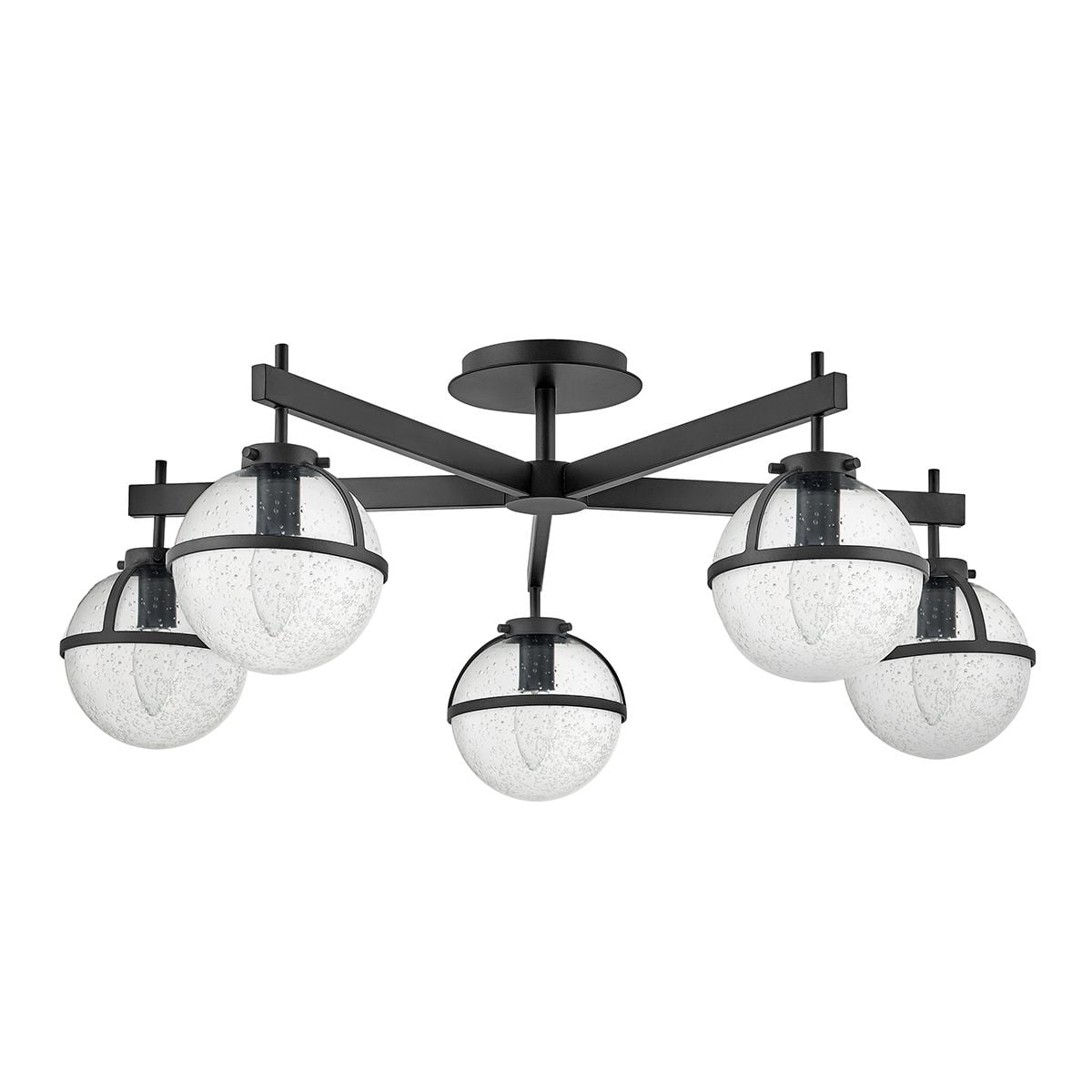 Hinkley Ceiling Semi-Flush from the Hollis range. Hollis 5 Light Semi-Flush – SKU HK-HOLLIS-5-C-BK