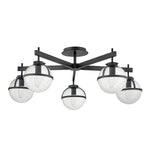 Hinkley Ceiling Semi-Flush from the Hollis range. Hollis 5 Light Semi-Flush – SKU HK-HOLLIS-5-C-BK