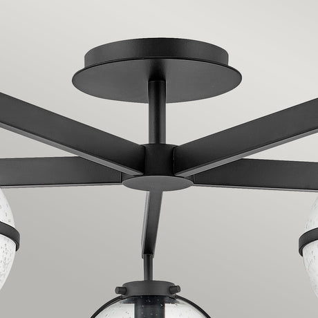 Hinkley Ceiling Semi-Flush from the Hollis range. Hollis 5 Light Semi-Flush Product Code = HK-HOLLIS-5-C-BK