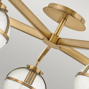 Hinkley Ceiling Semi-Flush from the Hollis range. Hollis 5 Light Semi-Flush Product Code = HK-HOLLIS-5-C-HB