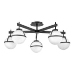 Hinkley Ceiling Semi-Flush from the Hollis range. Hollis 5 Light Semi-Flush Product Code = HK-HOLLIS-5-O-BK