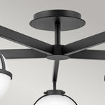 Hinkley Ceiling Semi-Flush from the Hollis range. Hollis 5 Light Semi-Flush Product Code = HK-HOLLIS-5-O-BK