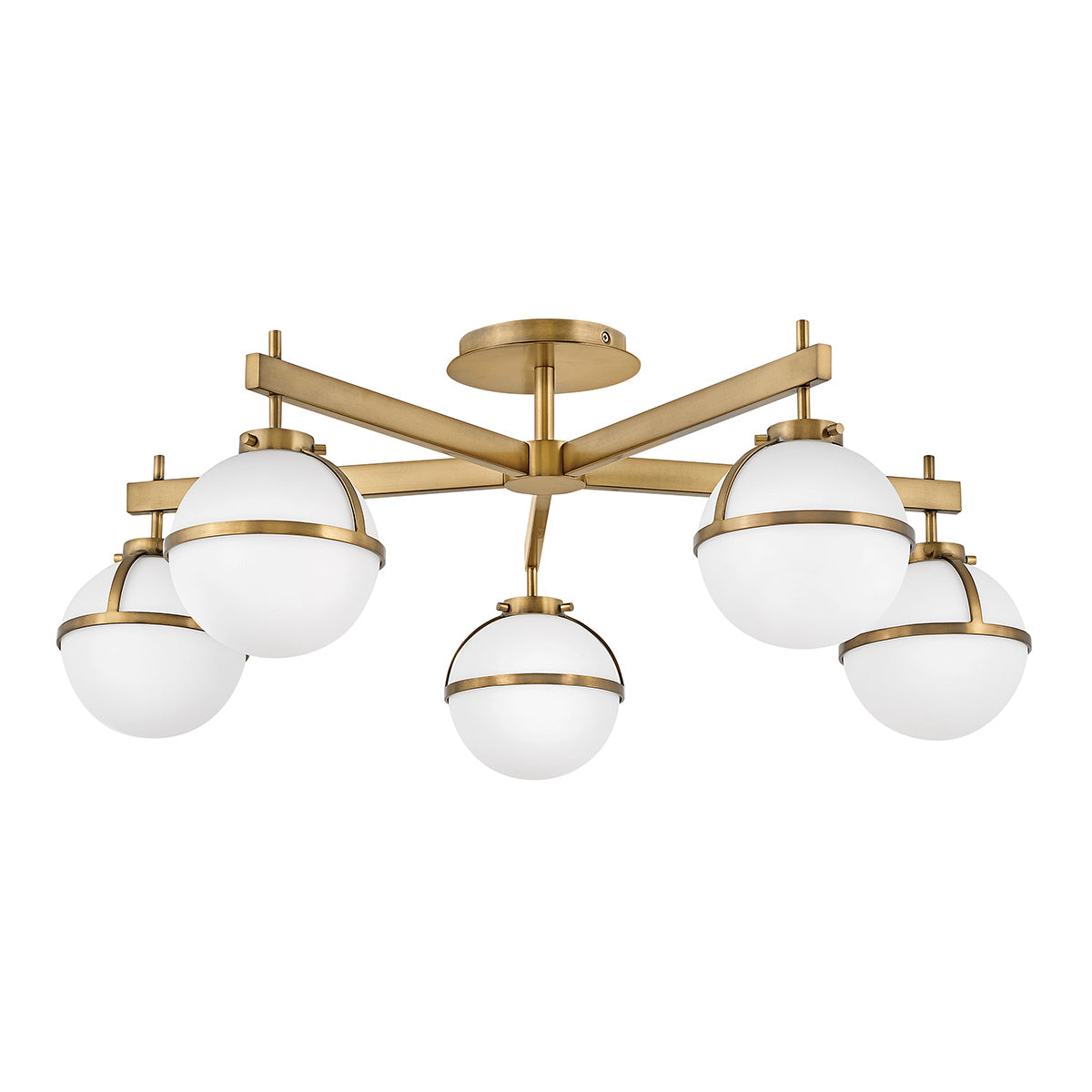 Hinkley Ceiling Semi-Flush from the Hollis range. Hollis 5 Light Semi-Flush Product Code = HK-HOLLIS-5-O-HB