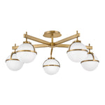 Hinkley Ceiling Semi-Flush from the Hollis range. Hollis 5 Light Semi-Flush Product Code = HK-HOLLIS-5-O-HB