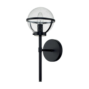 Hinkley Wall Light from the Hollis range. Hollis 1 Light Wall Light Product Code = HK-HOLLIS1-C-BK-BATH