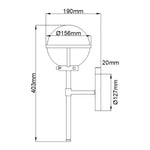 Hinkley Wall Light from the Hollis range. Hollis 1 Light Wall Light – SKU HK-HOLLIS1-C-BK-BATH