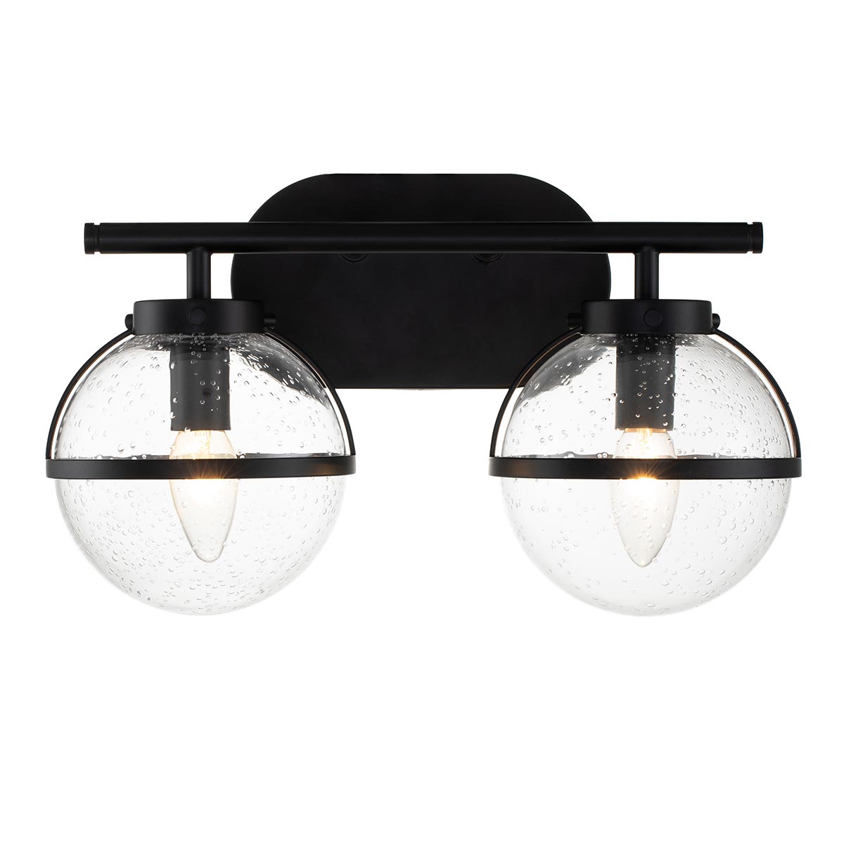 Hinkley Wall Light from the Hollis range. Hollis 2 Light Wall Light Product Code = HK-HOLLIS2-C-BK-BATH