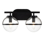 Hinkley Wall Light from the Hollis range. Hollis 2 Light Wall Light Product Code = HK-HOLLIS2-C-BK-BATH