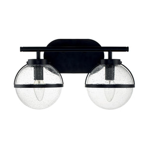 Hinkley Wall Light from the Hollis range. Hollis 2 Light Wall Light Product Code = HK-HOLLIS2-C-BK-BATH