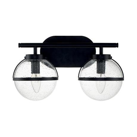 Hinkley Wall Light from the Hollis range. Hollis 2 Light Wall Light Product Code = HK-HOLLIS2-C-BK-BATH