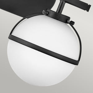 Hinkley Wall Light from the Hollis range. Hollis 2 Light Wall Light Product Code = HK-HOLLIS2-O-BK-BATH