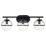 Hinkley Wall Light from the Hollis range. Hollis 3 Light Wall Light Product Code = HK-HOLLIS3-C-BK-BATH