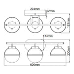 Hinkley Wall Light from the Hollis range. Hollis 3 Light Wall Light – SKU HK-HOLLIS3-C-BK-BATH
