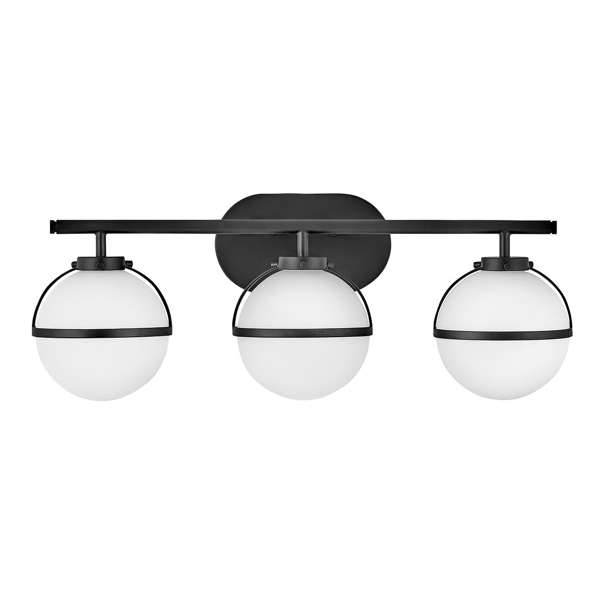 Hinkley Wall Light from the Hollis range. Hollis 3 Light Wall Light Product Code = HK-HOLLIS3-O-BK-BATH