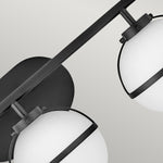 Hinkley Wall Light from the Hollis range. Hollis 3 Light Wall Light Product Code = HK-HOLLIS3-O-BK-BATH
