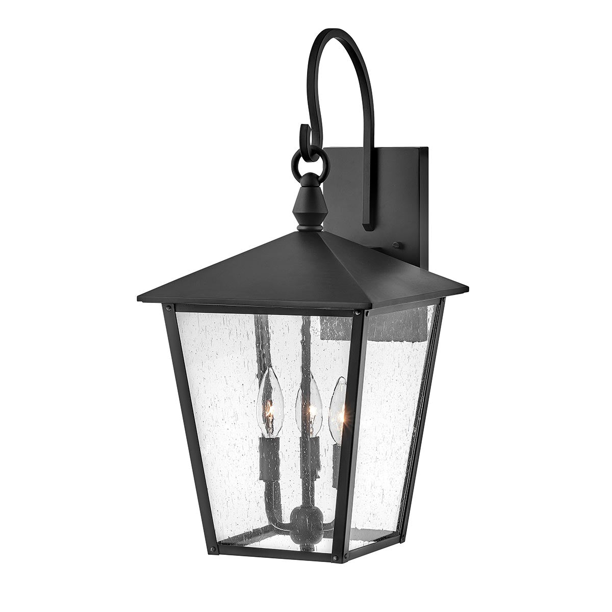 Hinkley Outdoor Wall Light from the Huntersfield range. Huntersfield 3 Light Large Wall Lantern Product Code = HK-HUNTERSFIELD2-L-BK