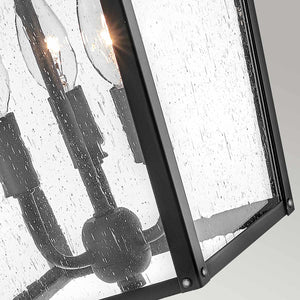 Hinkley Outdoor Wall Light from the Huntersfield range. Huntersfield 3 Light Large Wall Lantern Product Code = HK-HUNTERSFIELD2-L-BK