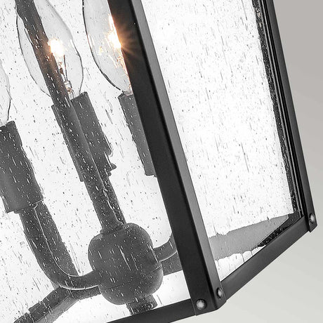 Hinkley Outdoor Wall Light from the Huntersfield range. Huntersfield 3 Light Large Wall Lantern Product Code = HK-HUNTERSFIELD2-L-BK
