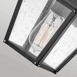 Hinkley Outdoor Wall Light from the Huntersfield range. Huntersfield 1 Light Small Wall Lantern – SKU HK-HUNTERSFIELD2-S-BK