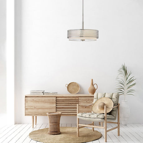 Hinkley/ Fredrick Ramond Jules 3 Light Pendant / Semi-Flush HK-JULES-3P-BN