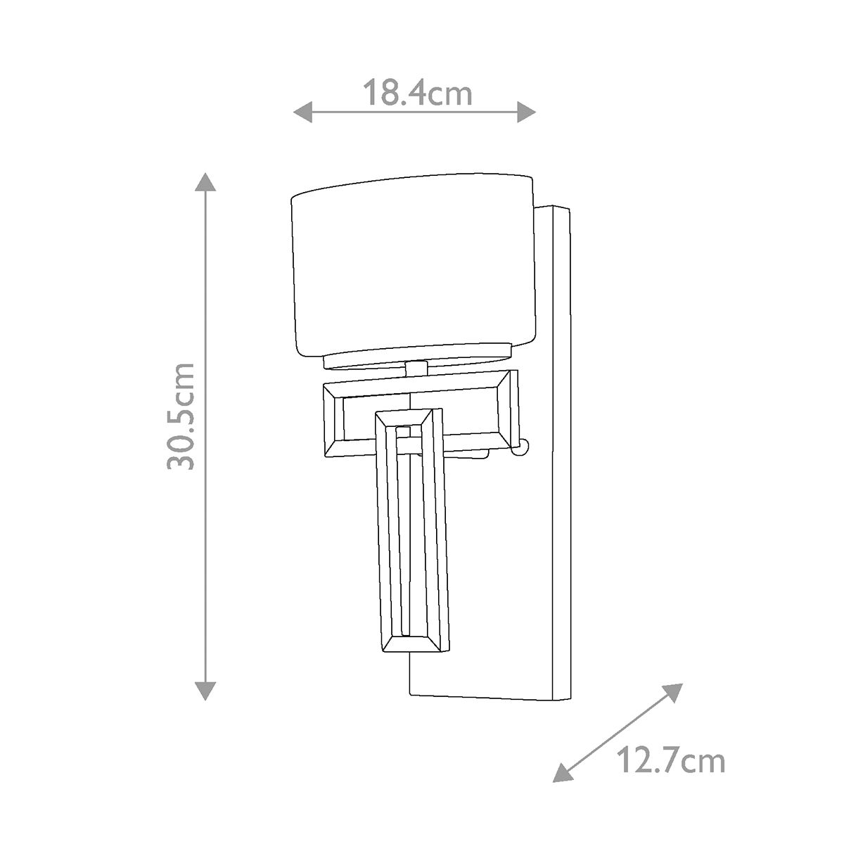 Hinkley Lanza 1 Light Wall Light – SKU HK-LANZA1-BATH