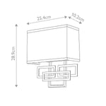 Hinkley Lanza 2 Light Wall Light – SKU HK-LANZA2-BR