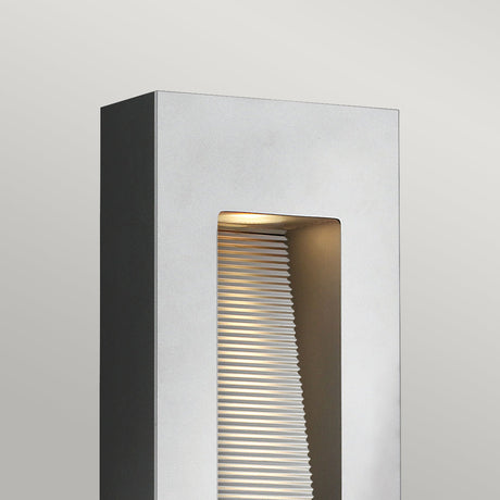 Hinkley Outdoor Wall Light from the Luna range. Luna Medium LED Wall Light - Titanium Product Code = HK-LUNA-M-TT