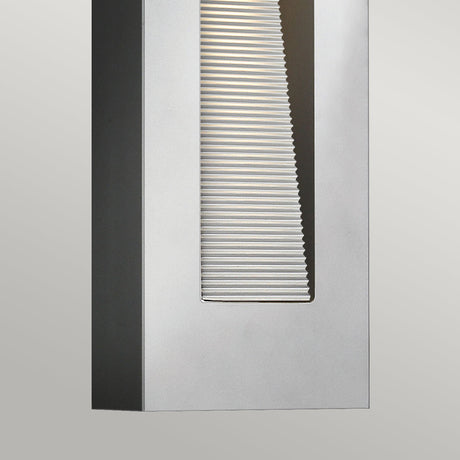 Hinkley Outdoor Wall Light from the Luna range. Luna Medium LED Wall Light - Titanium Product Code = HK-LUNA-M-TT