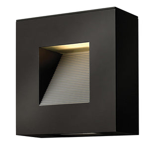Hinkley Outdoor Wall Light from the Luna range. Luna Small LED Wall Light - Satin Black Product Code = HK-LUNA-S-SK