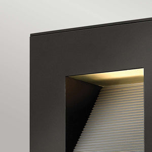 Hinkley Outdoor Wall Light from the Luna range. Luna Small LED Wall Light - Satin Black Product Code = HK-LUNA-S-SK