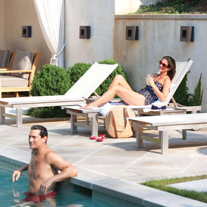 Hinkley Outdoor Wall Light from the Luna range. Luna Small LED Wall Light - Satin Black Product Code = HK-LUNA-S-SK