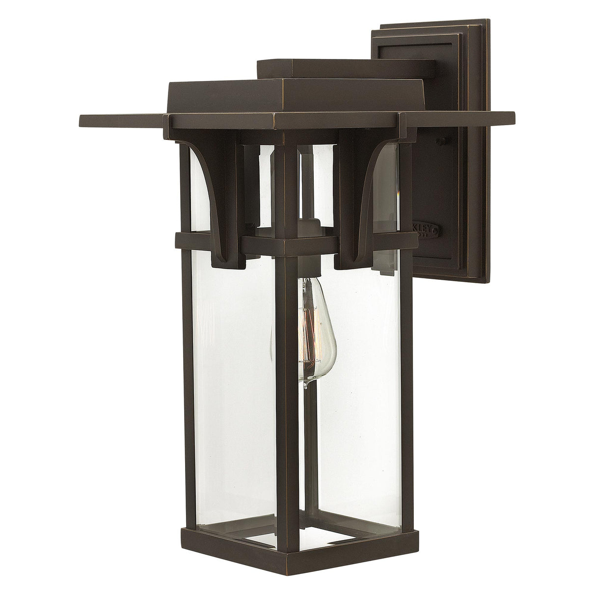 Hinkley Outdoor Wall Light from the Manhattan range. Manhattan 1 Light Large Wall Lantern Product Code = HK-MANHATTAN2-L