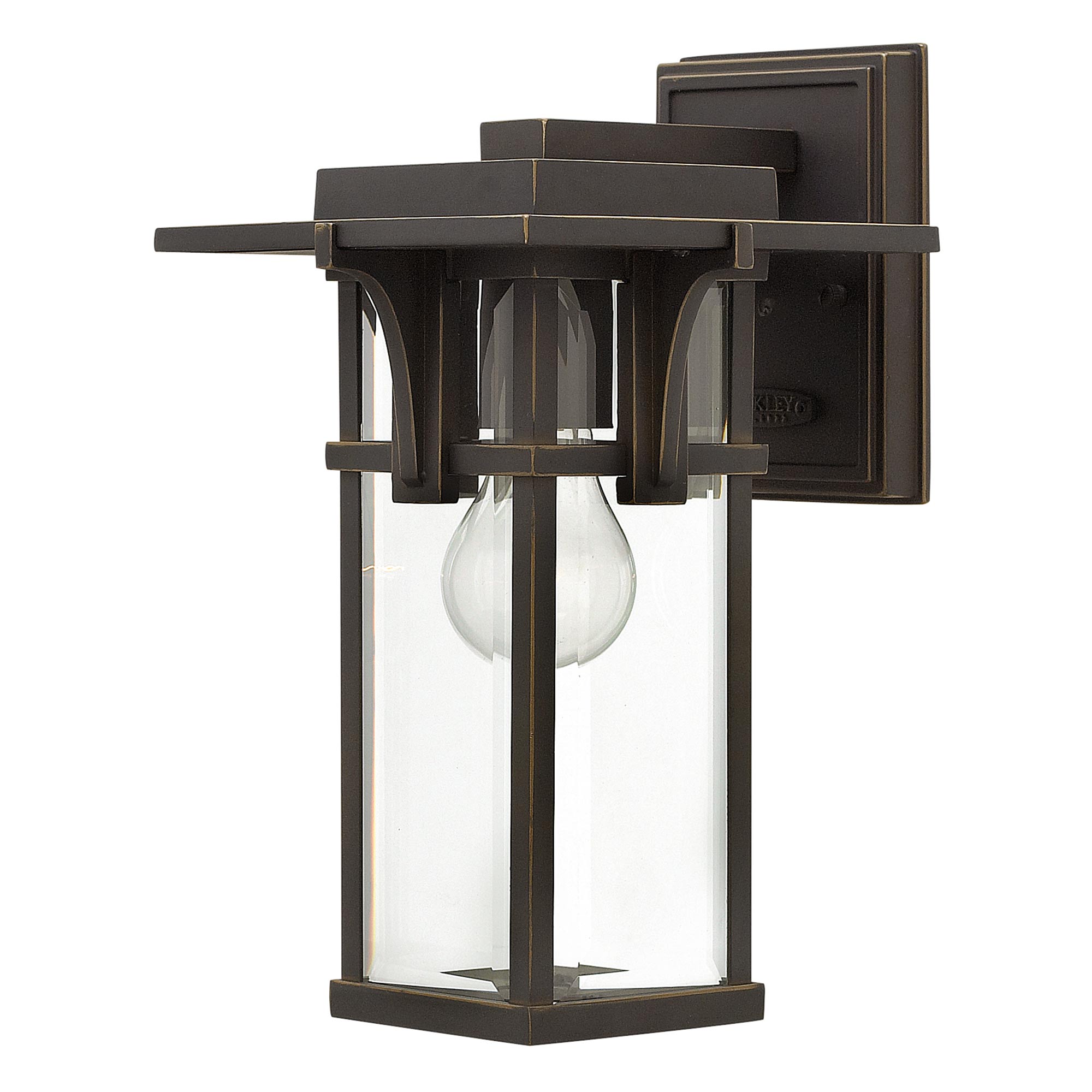 Hinkley Outdoor Wall Light from the Manhattan range. Manhattan 1 Light Small Wall Lantern Product Code = HK-MANHATTAN2-S