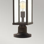 Hinkley Pedestal Lantern from the Manhattan range. Manhattan 1 Light Pedestal – SKU HK-MANHATTAN3-M