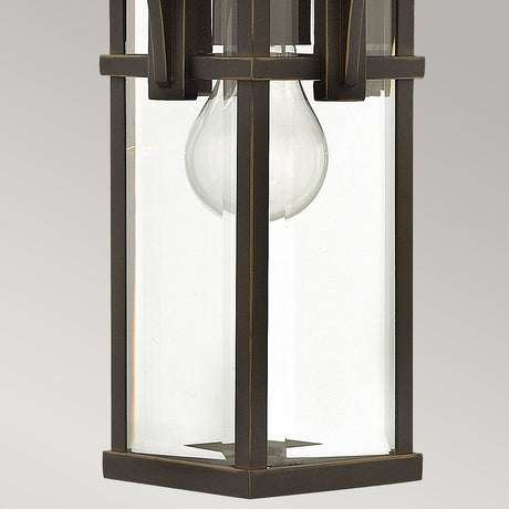 Hinkley Outdoor Hanging from the Manhattan range. Manhattan 1 Light Chain Lantern Product Code = HK-MANHATTAN8-S