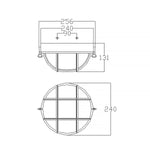Hinkley Ceiling Flush from the Marina range. Marina 2 Light Flush Product Code = HK-MARINA-F