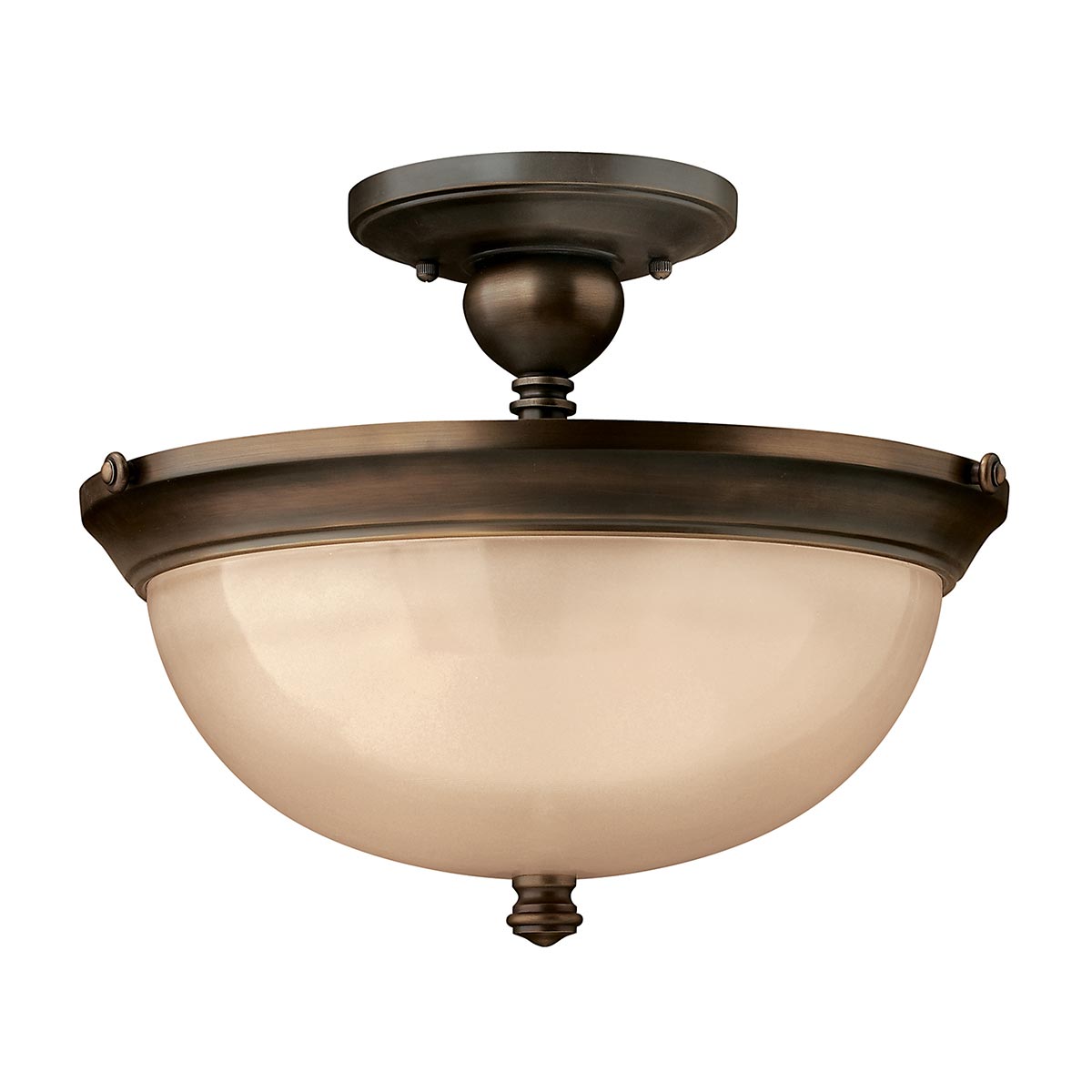 Hinkley Ceiling Semi-Flush from the Mayflower range. Mayflower 3 Light Semi-Flush Product Code = HK-MAYFLOWER-SF