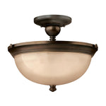 Hinkley Ceiling Semi-Flush from the Mayflower range. Mayflower 3 Light Semi-Flush Product Code = HK-MAYFLOWER-SF