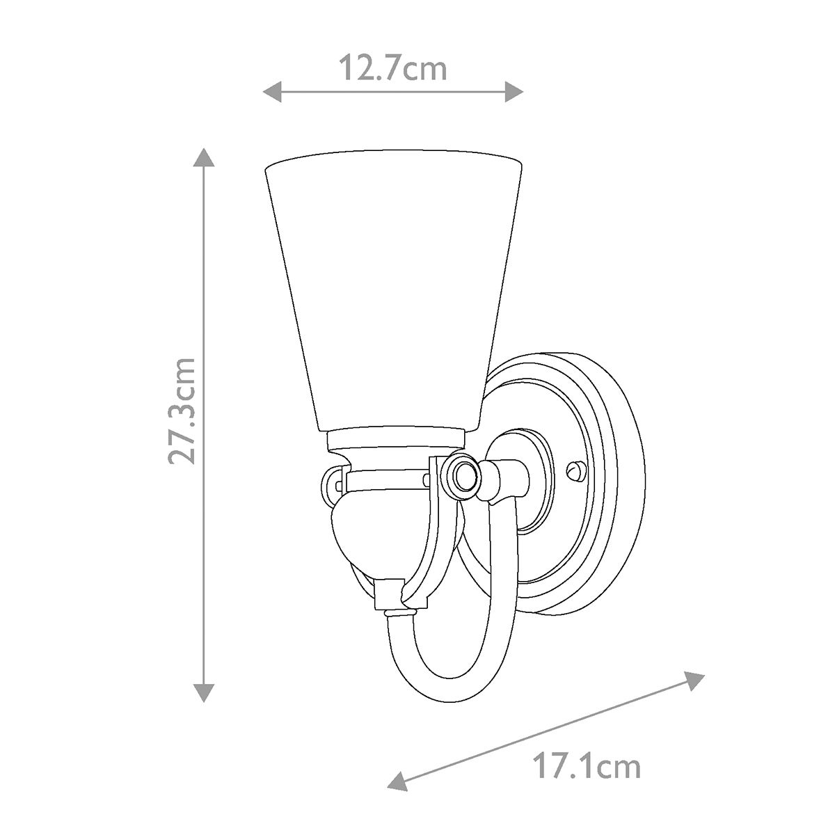Hinkley Wall Light from the Mayflower range. Mayflower 1 Light Wall Light – SKU HK-MAYFLOWER1