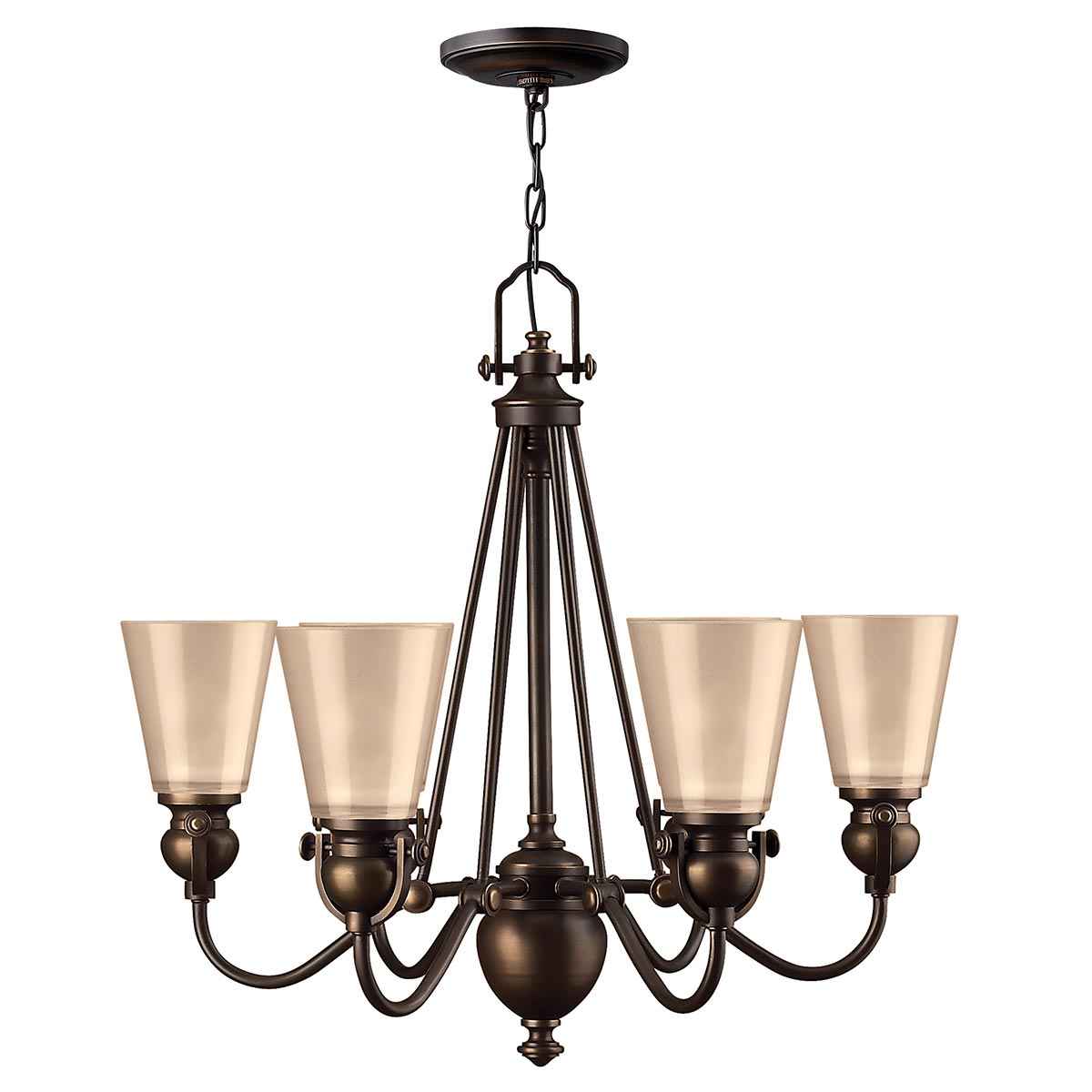 Hinkley Chandelier from the Mayflower range. Mayflower 6 Light Chandelier Product Code = HK-MAYFLOWER6